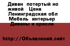 Диван, потертый но  живой › Цена ­ 1 000 - Ленинградская обл. Мебель, интерьер » Диваны и кресла   